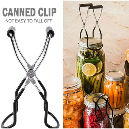 Canning Jar Lifter Tongs Stainless Steel Anti-slip Jar Lifter with Grip Handle